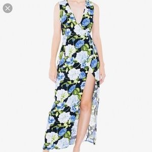 American Apparel crepe Julliard wrap dress